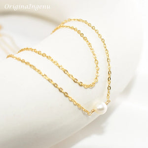 925 Silver Pearl Choker Rose Necklace Women Jewelry
