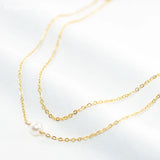 925 Silver Pearl Choker Rose Necklace Women Jewelry