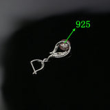 925 Silver Pearl Earrings White/Pink/Blue/Grey CZ Wedding