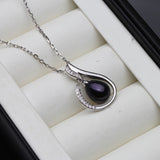 925 Silver Pearl Pendant, Freshwater Pearl Necklace for Women