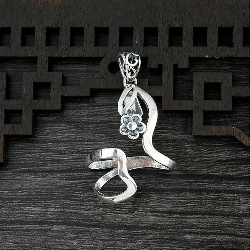925 Silver Pendant Blank For Stones Adjustable Base P383B