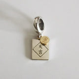 925 Silver Red Envelope Pendant for European Troll Bracelet
