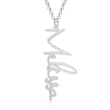 925 Silver Personalized Arabic English Name Necklace Bracelet