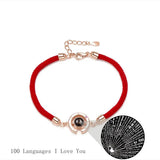 925 Silver Personalized Photo Bracelets Projection Photo Bracelet