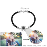 925 Silver Personalized Photo Bracelets Projection Photo Bracelet