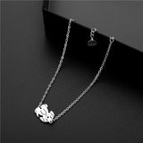 Adjustable Dog Bracelet Kids with Dog Charm Stainless Steel Animal Jewelry