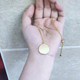 Colorful 26 Letter Pendant Zircon Necklace for Women DJ1734