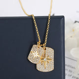 925 Silver Plated Star Rice Zircon Necklace For Women
