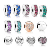 925 Silver Brick Spacer Beaded Bracelet Necklace Jewelry