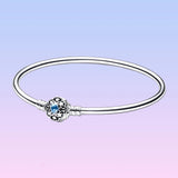 925 Silver Princess Jasmine Bangle for DIY Jewelry