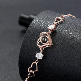 925 Silver Photo Heart Bracelet Personalized Love Bracelet