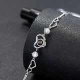 925 Silver Photo Heart Bracelet Personalized Love Bracelet