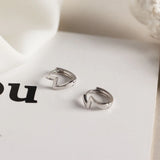 925 Silver Lightning Huggie Earrings Gun Hoop Earring