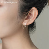 925 Silver Piercing Earrings Punk Boho Minimalist Women