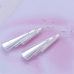925 Silver Retro Charms Earrings for Women Lady Wedding
