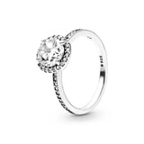 925 Silver Sparkling Crown Celestial Star Solitaire Ring