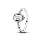 925 Silver Sparkling Crown Celestial Star Solitaire Ring