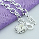 925 Silver Rose Flowers Chains Bracelets Women Wedding Jewelry