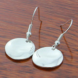 925 Silver Round Pendant Set for Women Wedding Jewelry