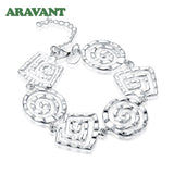 925 Silver Charm Bracelet Men Women
