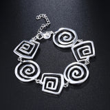 925 Silver Charm Bracelet Men Women