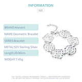 925 Silver Charm Bracelet Men Women