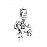 925 Silver Zodiac Charm Pendant Necklace Bracelet Set