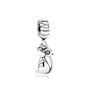 925 Silver Zodiac Charm Pendant Necklace Bracelet Set