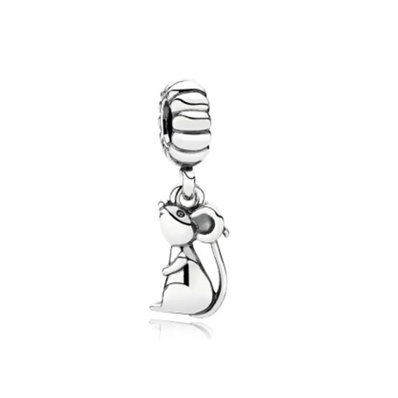 925 Silver Zodiac Charm Pendant Necklace Bracelet Set
