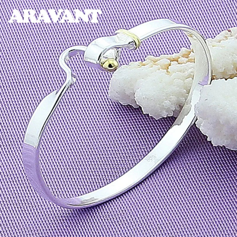 925 Silver Bracelet Bangles For Women Jewelry Gift