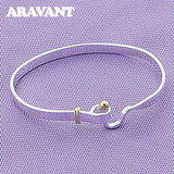 925 Silver Bracelet Bangles For Women Jewelry Gift