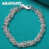 925 Silver Men's Wedding Bracelet Jewelry