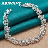 925 Silver Men's Wedding Bracelet Jewelry