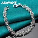 925 Silver Men's Wedding Bracelet Jewelry