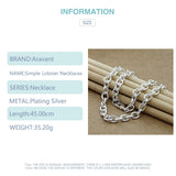 925 Silver Lobster Necklaces Chains For Women Men Jewelry