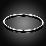 925 Silver Circle Bangle Women's Party Jewelry