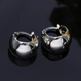 925 Silver Small Circle Hoop Earrings For Women Jewelry
