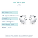 925 Silver Small Circle Hoop Earrings For Women Jewelry