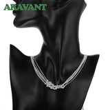 925 Silver Smooth Bead Necklace Chains Wedding Jewelry