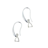 925 Silver Smooth Women Copper Earrings Hooks Wire Clip Crystal DIY Jewelry