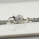 925 Silver Snail Lobster Buckle Chain for Troll 3.0mm Bracelet