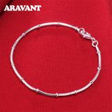 925 Silver Snake Chain Bracelet for Wedding