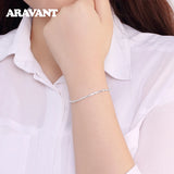 925 Silver Snake Chain Bracelet for Wedding