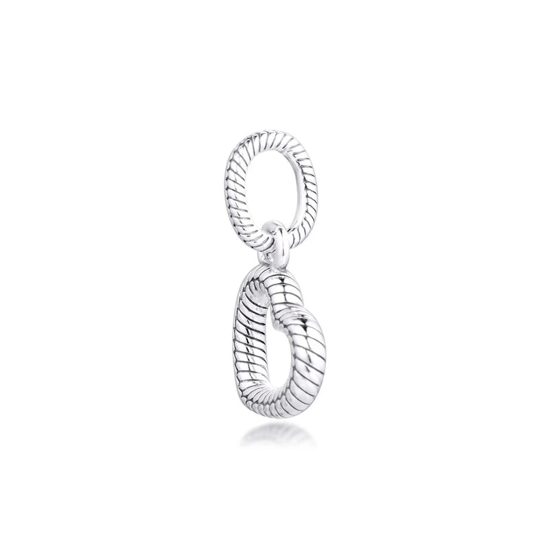 925 Silver Snake Chain Open Heart Pendant Necklace Bracelet