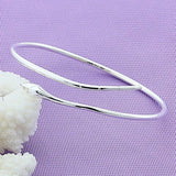 925 Silver Snake Open Cuff Bracelet Bangle Women Men Jewelry