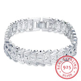 925 Silver Snowflake Bracelet Chunky Big Chain Bracelets For Men