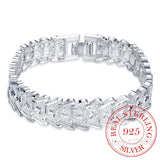 925 Silver Snowflake Bracelet Chunky Big Chain Bracelet for Men