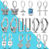 925 Silver Big Hoop Earrings Anniversary Gift For Woman