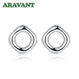 925 Silver Square Earrings For Women