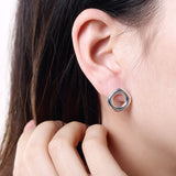 925 Silver Square Earrings For Women